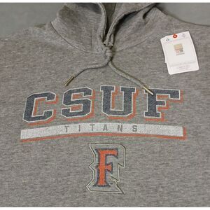Champion Hoodie Mens 2XL CSUF Cal State‎ Fullerton Titans Sweater Gray College